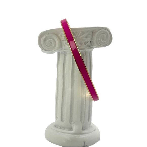 KATE SPADE New York RISE ABOVE Idiom Pink Enamel Bangle - Picture 1 of 6